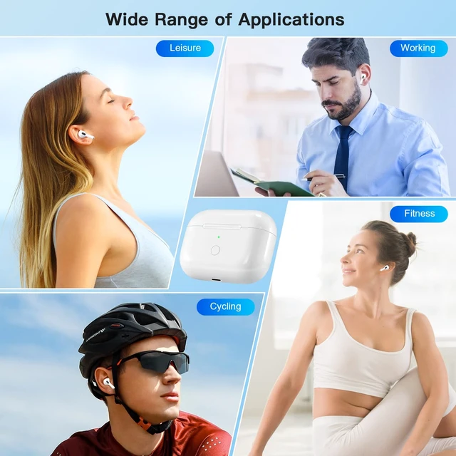 Alt view image 7 of 7 - Wireless Charging Case Compatible with AirPod Pro 2 1, Air Pod Pro 2 1 Charger Case Replacement with Bluetooth Pairing Sync Button, No Earbuds,USB-C Charging
