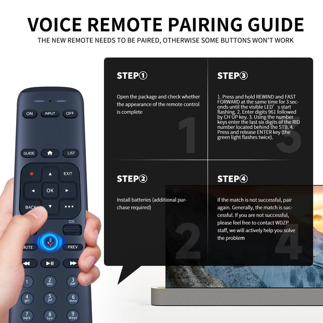 Alt view image 4 of 7 - New Remote Control Replacement fit fot AT&T TV Now DirecTV Receiver RC82V C71KW