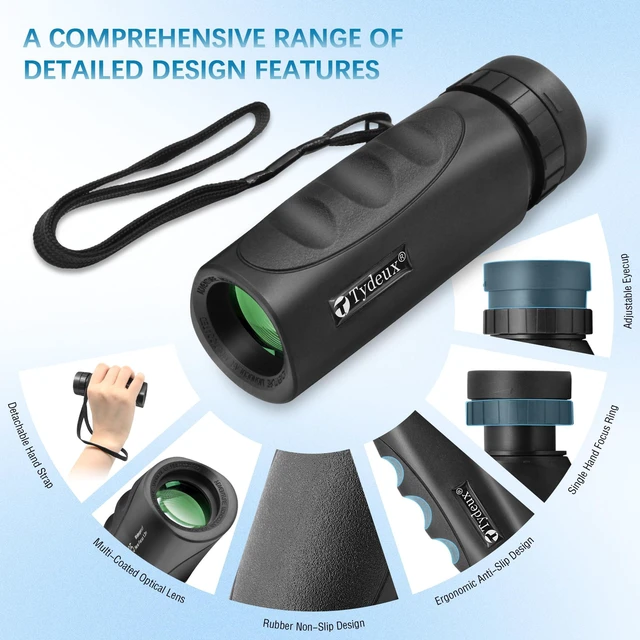 Alt view image 5 of 7 - Monocular Telescope Nature 10x25 for Hiking and Wildlife Viewing Pocket Sized Monocular, Multi-Coated Optics, 25mm Objective Lens, BaK-7 Prism, Lightweight for Outdoor, Waterproof & Fogproof