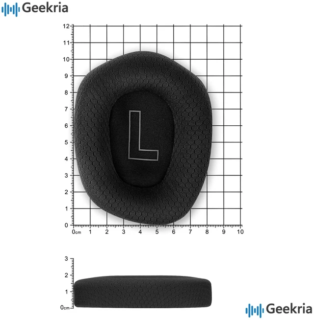 Alt view image 6 of 7 - Mesh Replacement Ear Pads for Logitech G733 G535 G335, Black High-Density Memory Foam, Secure Earcup Groove Fit, 4-Step Installation Tool Included, 1 Pair, Video Guide