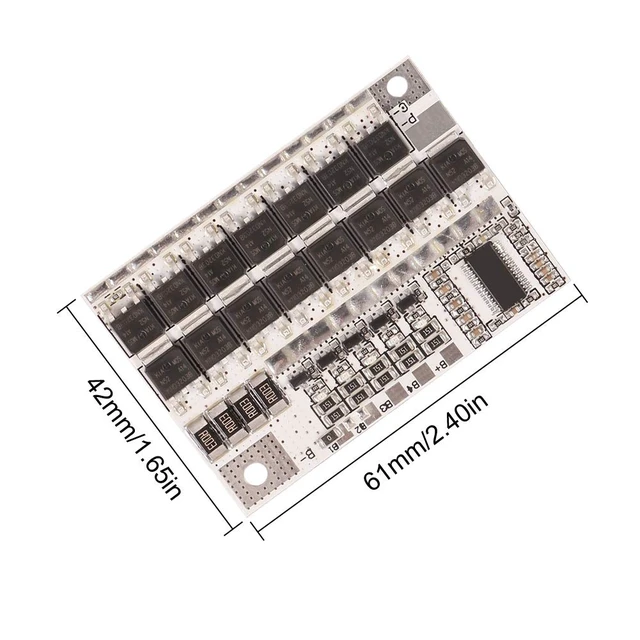 Alt view image 3 of 7 - 2pcs 4S 12V 100A BMS Li-ion LMO Ternary Lithium Battery Protection Circuit Board Li-Polymer Balance Charging Module (4S 12V)