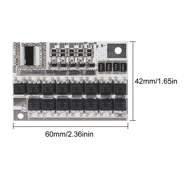 Alt view image 2 of 7 - 2pcs 5S 18V 100A BMS Li-ion LMO Ternary Lithium Battery Protection Circuit Board Li-Polymer Balance Charging Module (5S 18V)