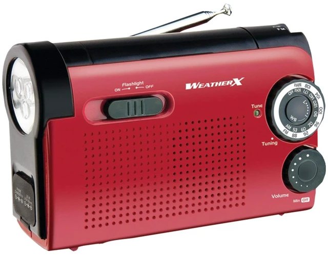 Main image of Instant NOAA Weather Radio with Emergency Alerts, Red/Black