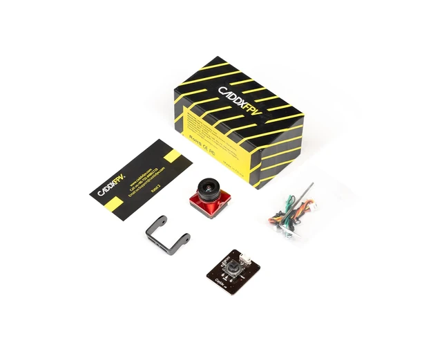 Alt view image 7 of 7 - Ratel 2 Analog FPV Camera, Red, 1200TVL, Starlight 1/1.8-inch sensor, 165° FOV, NTSC/PAL and 16:9/4:3 switchable, with a 2.1mm lens for FPV racing drones