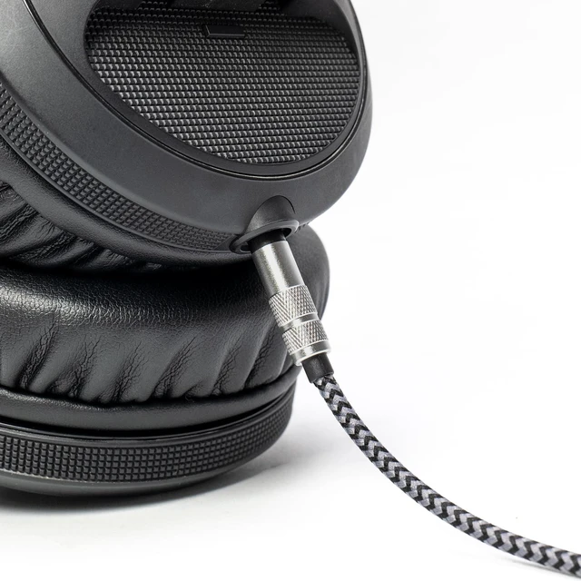 Alt view image 7 of 7 - Long Steps Cable Compatible with Pioneer HDJ X5 X7 S7 CUE1 DJ Headphone Length 2m 6.5feet Soft Nylon Lightweight Includes 1/4" 6.35mm Adapter