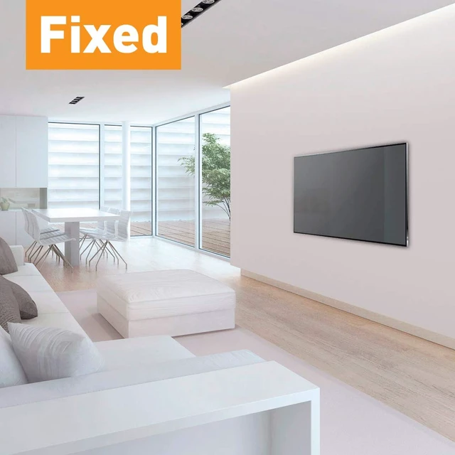 Alt view image 2 of 7 - TV Wall Mount, 19-65 inch Fixed, Flat/Curved Screen Bracket, Holds up to 110 lbs, Auto Lock Patented, Fits LED OLED LCD