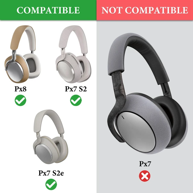 Alt view image 2 of 6 - Headband Pad Compatible with Bowers & Wilkins Px8/ Px7 S2/ Px7 S2e (Not Compatible with Px7/ Px7 S3) Headphones, Replacement Band Repair Part (Blue)
