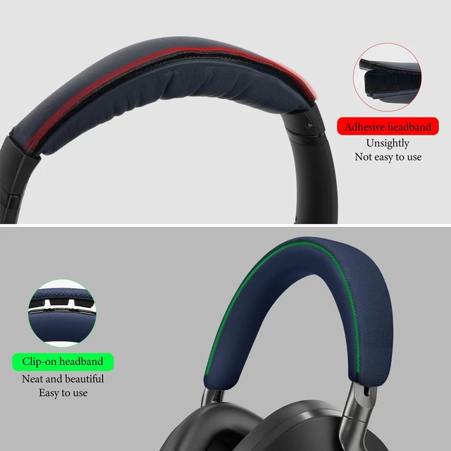 Alt view image 4 of 6 - Headband Pad Compatible with Bowers & Wilkins Px8/ Px7 S2/ Px7 S2e (Not Compatible with Px7/ Px7 S3) Headphones, Replacement Band Repair Part (Blue)