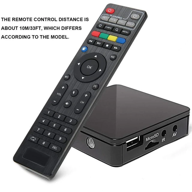 Alt view image 5 of 7 - TV Set-top Box Remote Control Controller Replacement, for Tvip 410 Tvip 412 Tvip 415 Tvip 605 Tvip S300 Set Top Box, More Than 10m/33ft Remote Control Distance