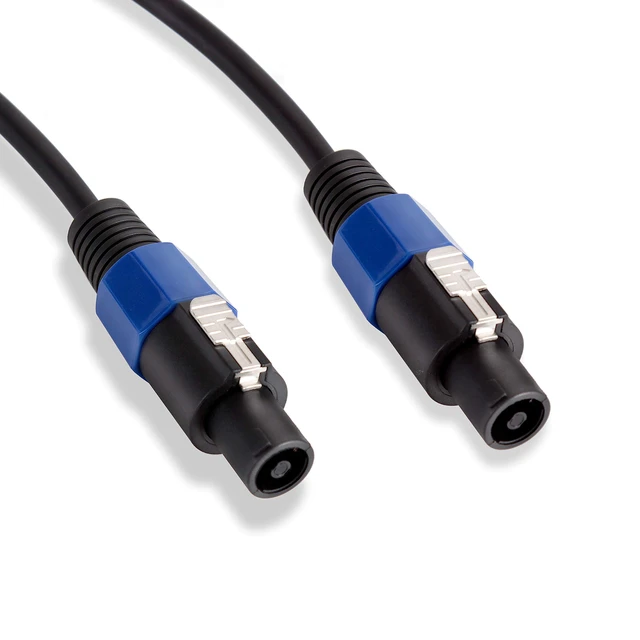 Alt view image 3 of 7 - Pro Audio Cord Connector to Male Speakon Connection 30 ft 12 Gauge Black Heavy Duty Professional Speaker Cable Wire-Delivers Sound- PPSS30, USB