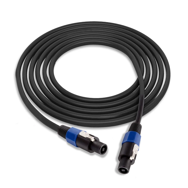 Alt view image 4 of 7 - Pro Audio Cord Connector to Male Speakon Connection 30 ft 12 Gauge Black Heavy Duty Professional Speaker Cable Wire-Delivers Sound- PPSS30, USB