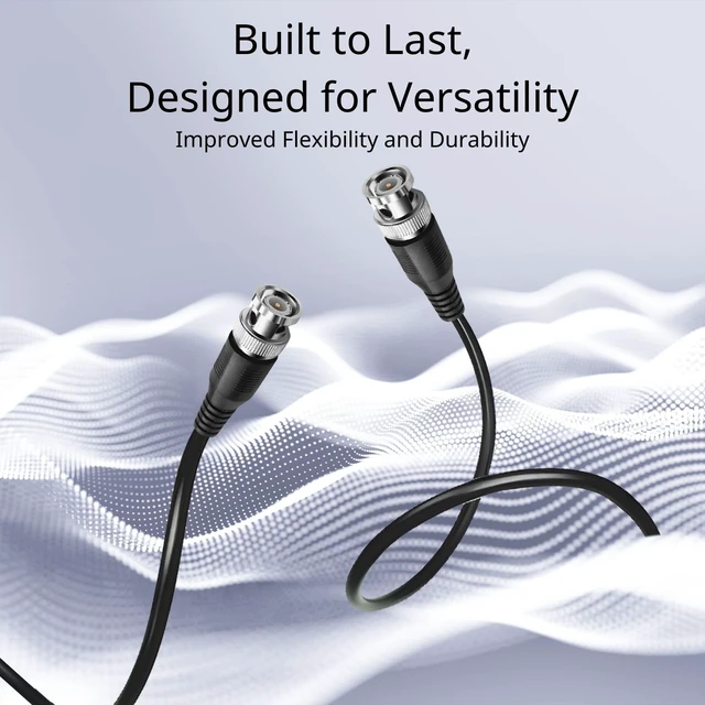 Alt view image 3 of 6 - RG6 BNC Cable, 75 Ohm Male to Male Coaxial Cable for HD-SDI, 35FT Heavy Shielding and Oxygen-Free Copper Support Clear Signal Transfer for Sdi, Cctv, Broadcast, Radio, and Test Equipment