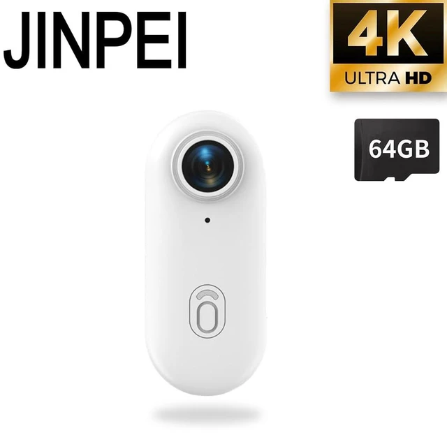 Alt view image 3 of 7 - 4K Mini Action Camera, Included 64GB, Wearable Camera with 360°Rotatable Clip & Magnetic Clip, for Lecture, Traveling, Pet Walking and Outdoors Activities JS-10B White