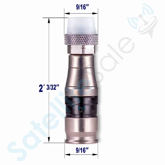 Alt view image 3 of 6 - Indoor/Outdoor Coaxial F-Type Fittings Weather-Seal Connectors for RG-11 Coax Cables Pack of 25 Pcs