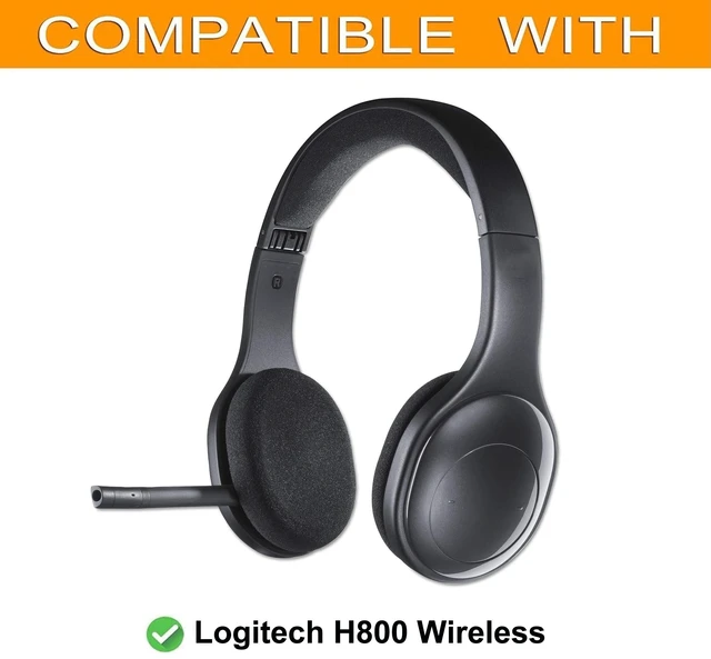 Alt view image 2 of 7 - Kit 2 IN1 Earpads for Logitech H800 Wireless Headphones H800 Upgrade Replacement Ear Pads and Headband Pad Cushions Microphone Foam, High-Density Foam Ear Pads Cushions