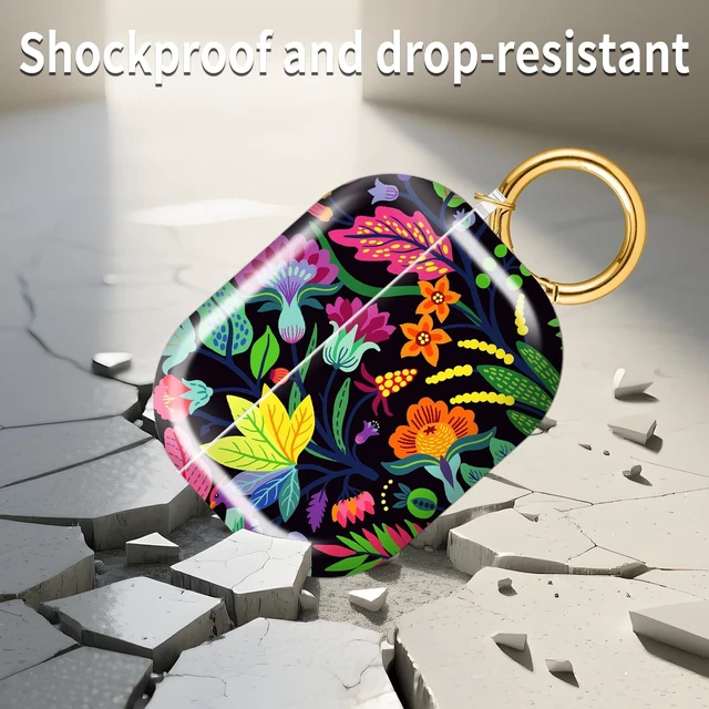 Alt view image 6 of 6 - for AirPods Pro 3 Case 2025 Cute Patterns Soft TPU Cover-Colorful Flowers Compatible with AirPod Pro 3rd Generation Shell with Rose Gold Keychain for Women Men- Shockproof Scratch & Dust Resistant