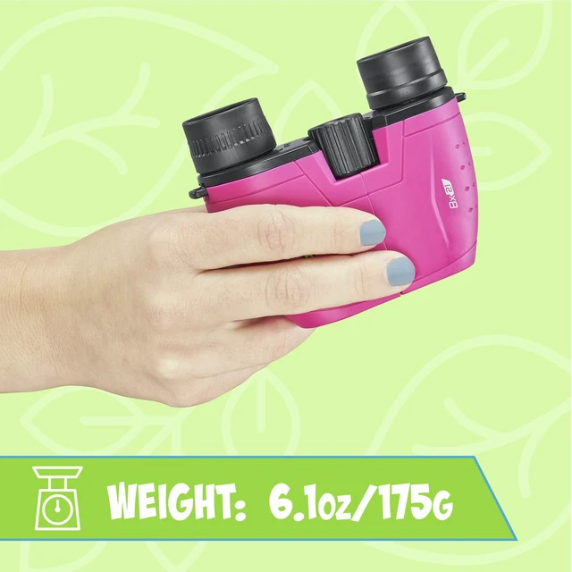 Alt view image 6 of 7 - Kids Binoculars 8x21, Compact Binoculars for Kids Ages 3-12, Great for Adventures, Hiking, Camping, Travel, Bird Watching