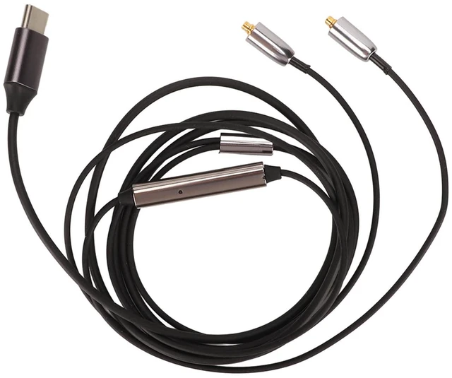 Main image of Earphone Replacement Cable, USB C to MMCX Replacement Headphone Cable, Oxygen Copper Core Detachable Earphone Cables for SE215 315 535 846
