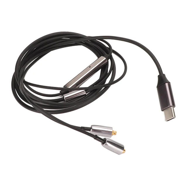 Alt view image 6 of 7 - Earphone Replacement Cable, USB C to MMCX Replacement Headphone Cable, Oxygen Copper Core Detachable Earphone Cables for SE215 315 535 846
