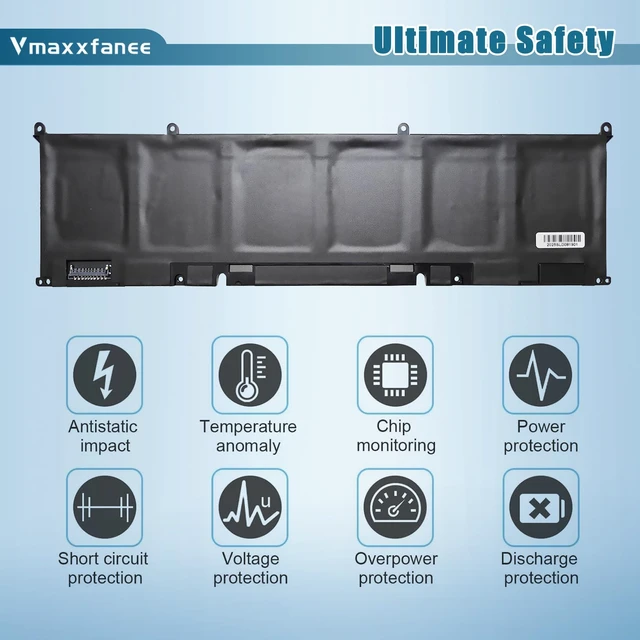 Alt view image 4 of 7 - 69KF2 86Wh Laptop Battery Replacement for Dell Precision 5560 5550 XPS 15 9500 9510 Alienware M17(R3 R4) M15 (R3 R4 R5 R6 R7) Vostro 7510 7610 Series 7167mAh