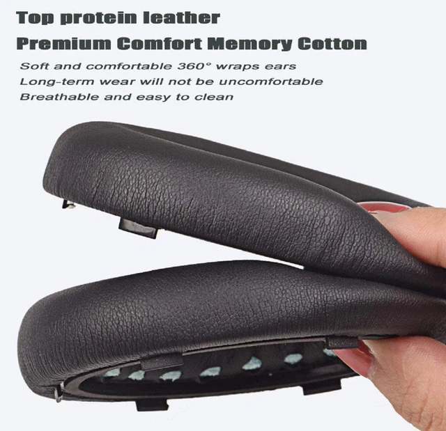 Alt view image 3 of 6 - Replacement Ear Pads for Bose 700 Headphones - NC700 Ear Pads Cushion Memory Foam Cushion Tips, Noise Cancelling, Soft & Comfortable, Black