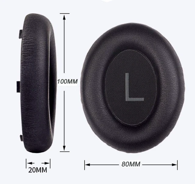 Alt view image 6 of 6 - Replacement Ear Pads for Bose 700 Headphones - NC700 Ear Pads Cushion Memory Foam Cushion Tips, Noise Cancelling, Soft & Comfortable, Black