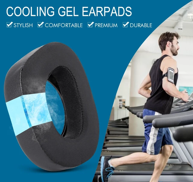 Alt view image 5 of 7 - Cooling Earpads for Turtle Beach Stealth 700 Gen 2 / Stealth 700 Gen 2 MAX Replacement Cushions with Ice Silk Fabric, Thickness & Sound Isolation - Black