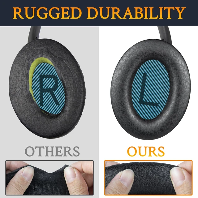 Alt view image 7 of 7 - Earpads for Bose SoundTrue AE II - Black(Blue Scrims) for SoundTrue Around Ear II
