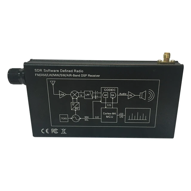 Alt view image 4 of 5 - Full-Bands DSP SDR Radio Receiver 4.3 IPS Screen FM/AM/LSB/USB/CW, 192kHz Spectrum Rechargeable 5000mAh Rechargeable Battery Aluminum Alloy Shell Nice Sound