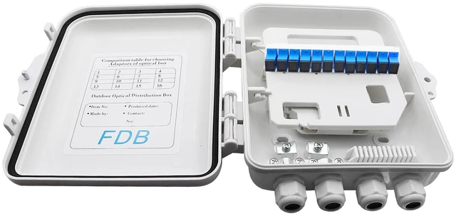 Main image of 12 Core FTTH Fiber Distribution Box - 12 Port Fiber Distribution Box, Suitable for Indoor or Outdoor Use