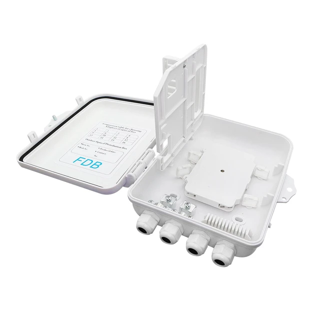 Alt view image 2 of 7 - 12 Core FTTH Fiber Distribution Box - 12 Port Fiber Distribution Box, Suitable for Indoor or Outdoor Use