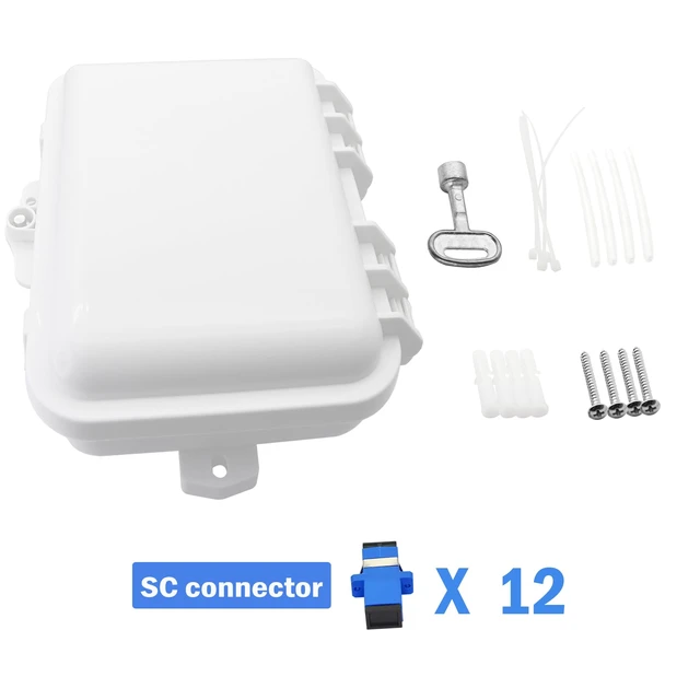 Alt view image 4 of 7 - 12 Core FTTH Fiber Distribution Box - 12 Port Fiber Distribution Box, Suitable for Indoor or Outdoor Use