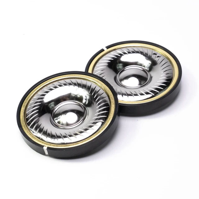 Main image of Titanium Diaphragm Headphone Speaker Driver - Compatible with Logitech G Pro X, AKG K371 K361 K545, Sennheiser HD380 PRO, Hyperx Cloud Revolver Headphones - 50mm Diameter, 32 Ohms Impedance
