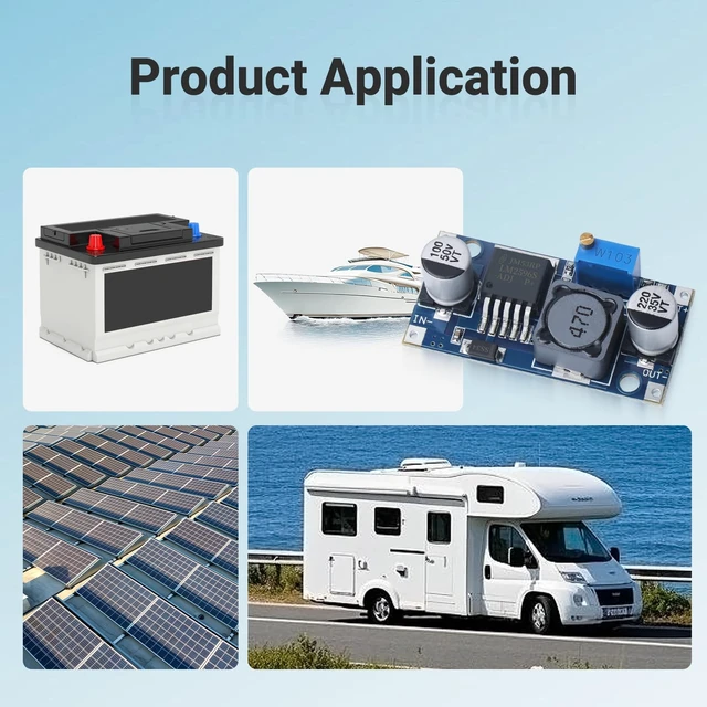 Alt view image 6 of 7 - 10PCS LM2596 DC-DC Buck Converter Step Down Module, 3.0-40V to 1.5-35V Adjustable Voltage Regulator Power Supply