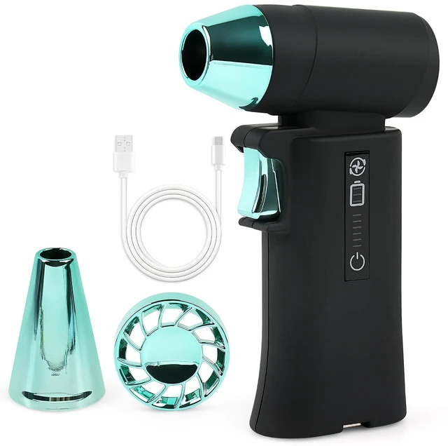 Main image of 130000RPM Rechargeable Mini Air Blower & Vacuum with 3 Nozzles 3 Gears Adjustable and Stepless Control, Compressed Air Duster for Computer Keyboard Car and Outdoor Cleaning, Fast Charging
