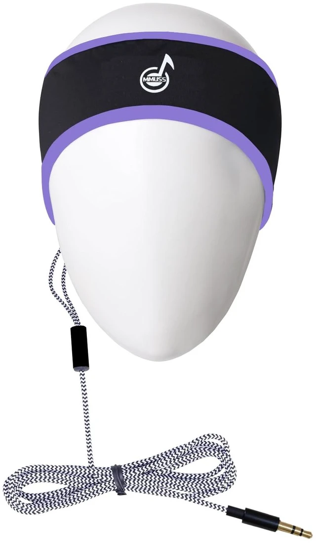 Main image of Sport Sleep Headphones Stereo with Headband with Ultra Thin Speakers.Perfect for Side Sleeper,Sports,Air Travel,Meditation and Relaxation (Purple1 3.5mm Jack)
