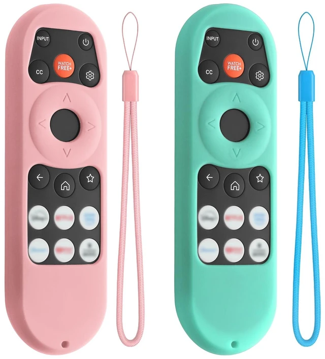 Main image of ONN Vizio Remote Cover Compatible with Xrt290 Xrt181 Xrt290 Wrt290 Xrt29x,Silicone Protective Case for Vizo Tv Remote,Anti-Slip with Lanyard (2, Pink+Mint)