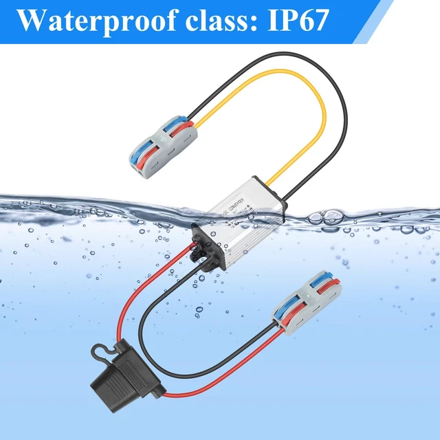 Alt view image 3 of 7 - DC 12V 24V Step Down to 5V 5A 25W Buck Converter DC Transformer with Fuse Reducer Power Supply for Golf Cart Club Car