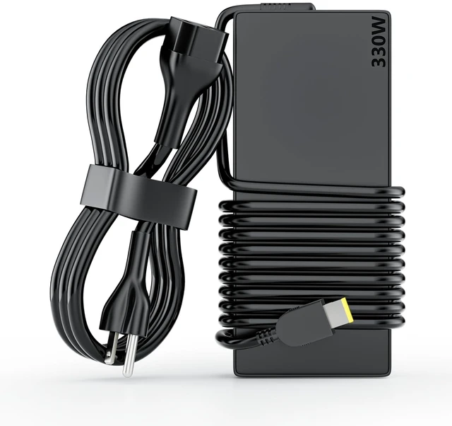 Main image of 330W New Slim Tip Charger Fit for Lenovo Laptop Legion pro 5080 ThinkPad AC Adapter for Legion pro 7i 7 5i 5 9 16IRX8 RTX 5090 5070ti 2026 Gaming Power Supply Cord ThinkPad X1 GX21M50608 ADL330SDC3A