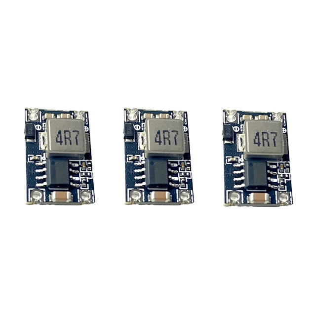 Alt view image 3 of 4 - 10-Pack 3.3V Regulator, Mini Buck Converter, 1.8A 4.5-24V input, compact 17.5x12.3x4.3mm, for DIY power supply and step-down voltage projects