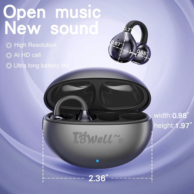 Alt view image 2 of 7 - AI Translation Earphones for Real-time Translation of 140 Languages and Accent Recognition, Noise Cancelling Earphones, Wireless Earphones (Black)