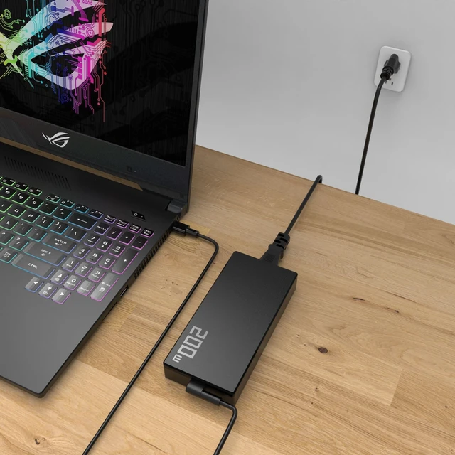 Alt view image 7 of 7 - 200W Laptop Charger Fit for ASUS ROG Zephyrus G16 G14 TUF ProArt Laptop Compatible with ASUS ROG Zephyrus G16 GA605/GU605, G14 GA403, TUF Gaming A14 FA401, Flow Z13 GZ302, ProArt PX13/P16