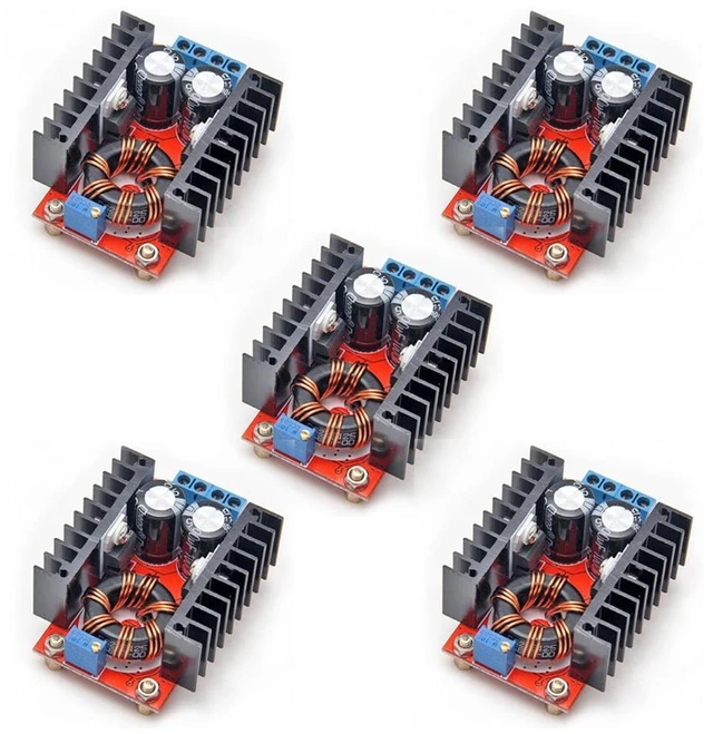 Main image of 5PCS 150W DC-DC 10-32V to 12-35V Step Up Boost Converter Module Adjustable Power Voltage