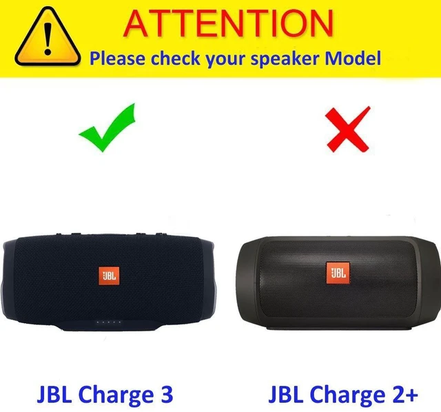Alt view image 2 of 5 - Carrying Case for JBL Charge 3 Waterproof Portable Wireless Bluetooth Speaker. Extra Room for Charger and USB Cable,Case Only.(Black)