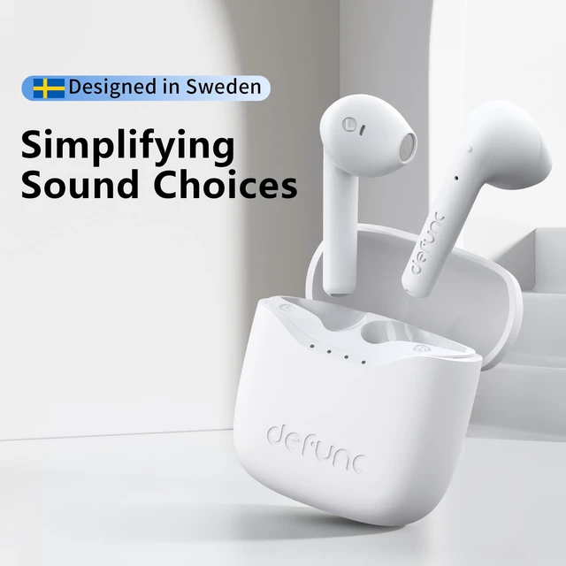 Alt view image 2 of 7 - True LITE II Wireless Earbuds Bluetooth 6.0, Semi in-Ear Headphones with ENC Clear Calls, Low Latency, 20H Playtime, IPX4 Waterproof, Comfortable Fit with AI App Support (White)