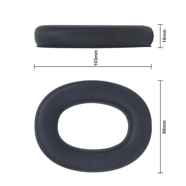 Alt view image 3 of 6 - 2 Pack Gel Ear Pads Replacement Foam Ear Cushions Compatible With 3M WorkTunes (90541, 90542, 90543, 90544) Connect Ear Protection Optime105 Headset Ear Covers Hearing Protector Earmuffs Earpad