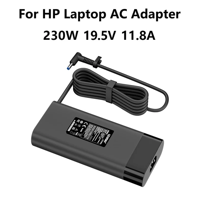Alt view image 2 of 7 - AC Adapter for HP 230W Charger, 19.5V 11.8A Power Supply, 4.5x3.0mm Tip for HP Victus 16 15 OMEN 16 17 Laptop, ZBook Power G10 G9 G8, Compatible with Models 16-s0000,15-fb1000,16-b1797nr,17-cb1000