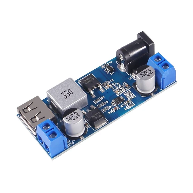 Alt view image 5 of 6 - 2pcs Buck Converter 12v to 5v 5A USB Voltage Regulator DC 9V-36V Step Down to DC 5V-5.3V 5.2V 3.5-6A Volt Transformer Power Supply Module for Phone Fast Charging (4pcs)