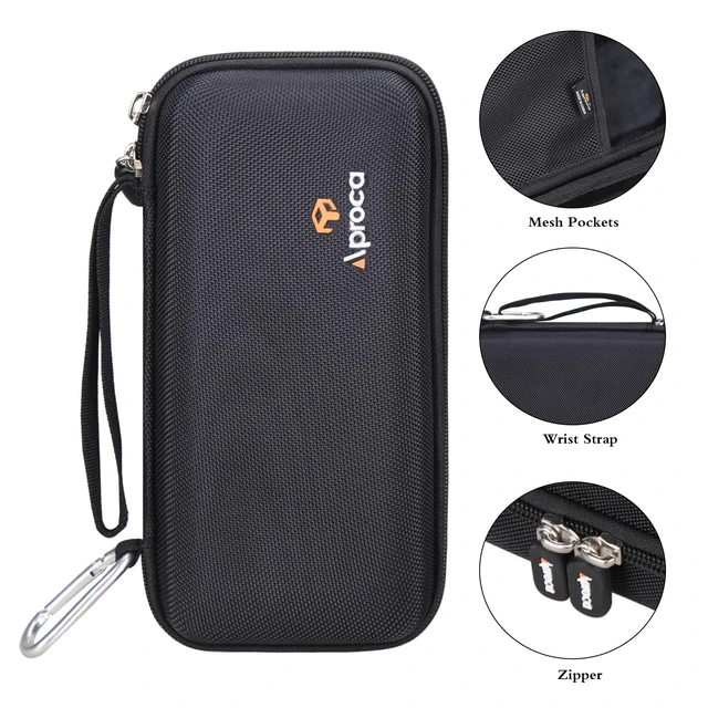 Alt view image 3 of 7 - Case Compatible with Texas Instruments TI-Nspire CX II CAS Color Graphing Calculator, Storage Portable Bag for Accessories -Black (Case Only)