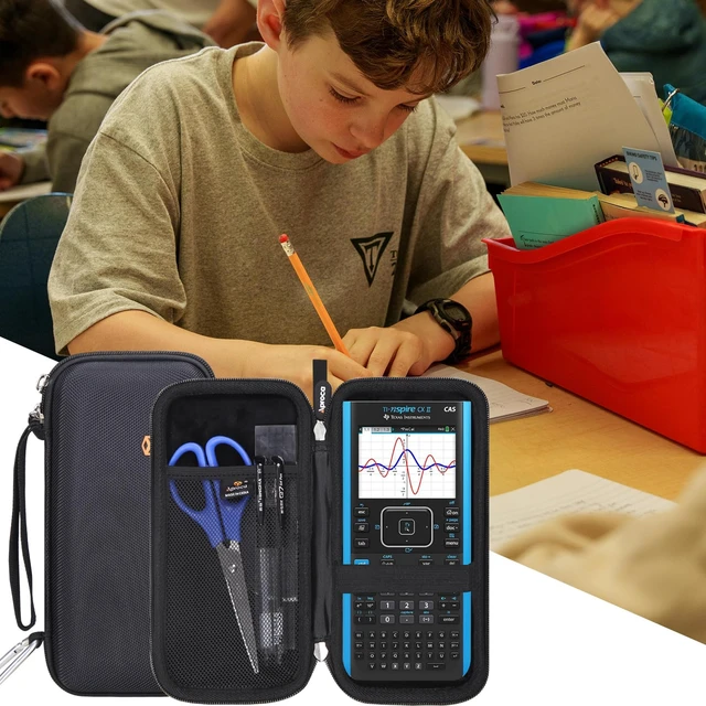 Alt view image 5 of 7 - Case Compatible with Texas Instruments TI-Nspire CX II CAS Color Graphing Calculator, Storage Portable Bag for Accessories -Black (Case Only)